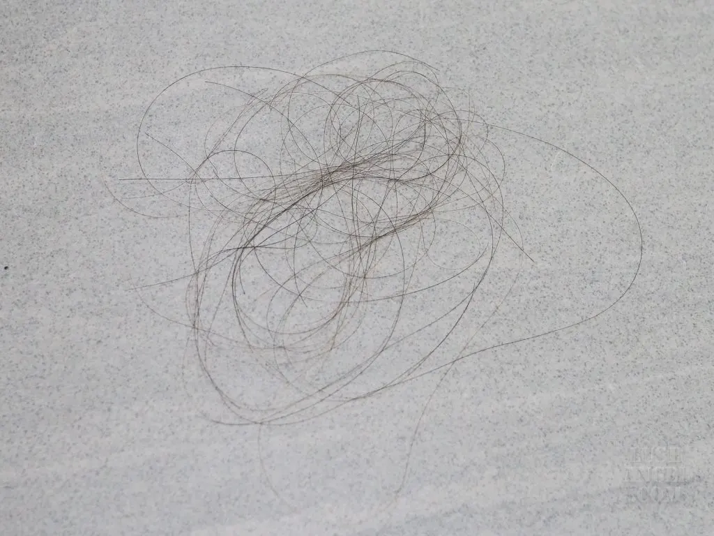Rambut Rontok Bergelimpangan di Lantai